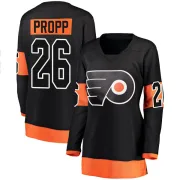 Black Women's Brian Propp Philadelphia Flyers Breakaway Alternate Jersey