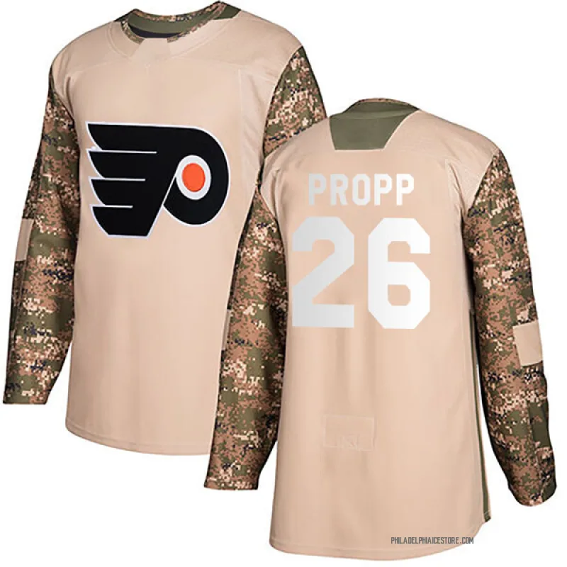 Camo Men's Brian Propp Philadelphia Flyers Authentic Veterans Day Practice Jersey