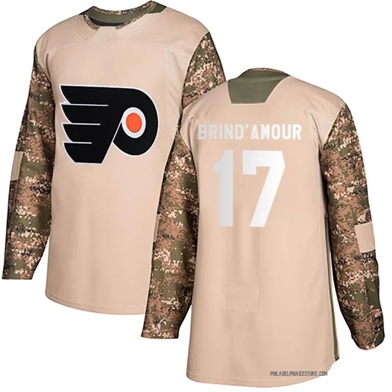 Camo Men's Rod Brind'amour Philadelphia Flyers Authentic Rod Brind'Amour Veterans Day Practice Jersey