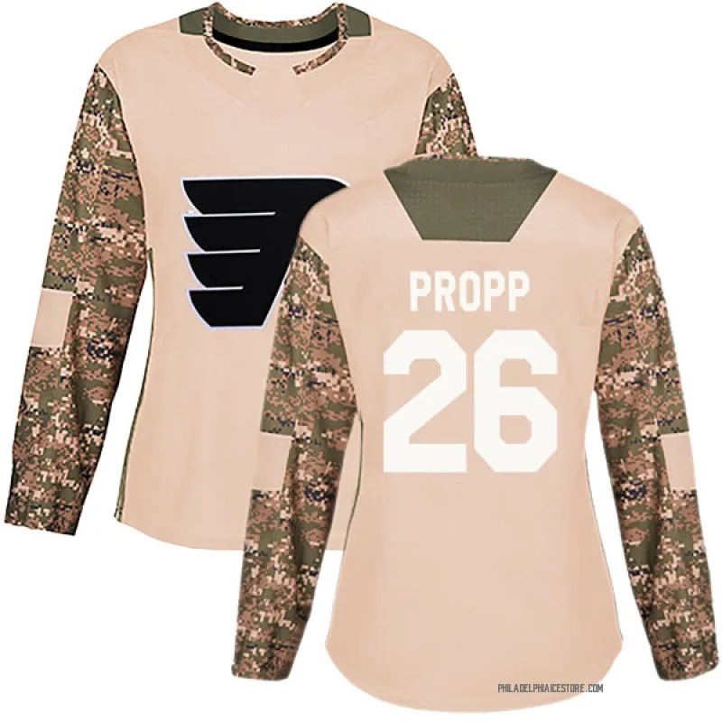 Camo Women's Brian Propp Philadelphia Flyers Authentic Veterans Day Practice Jersey