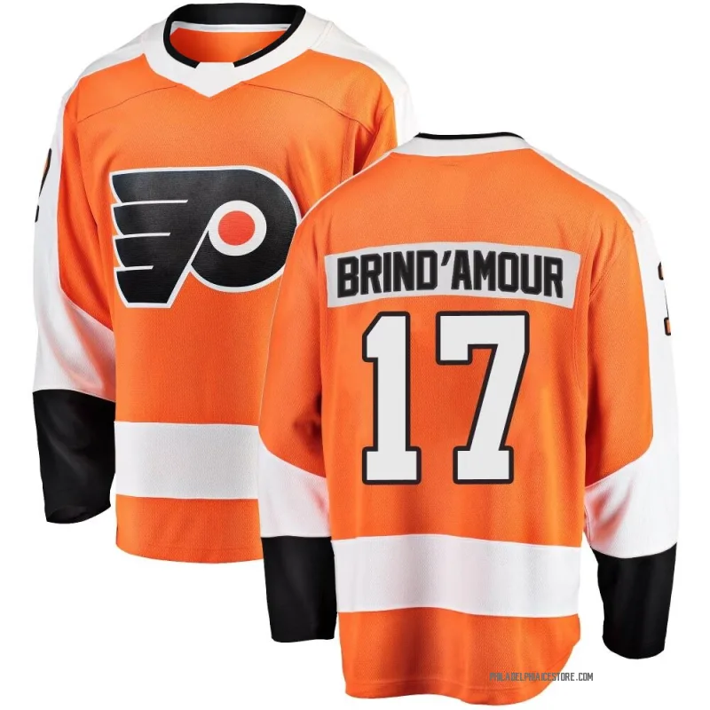 Orange Men's Rod Brind'amour Philadelphia Flyers Breakaway Rod Brind'Amour Home Jersey