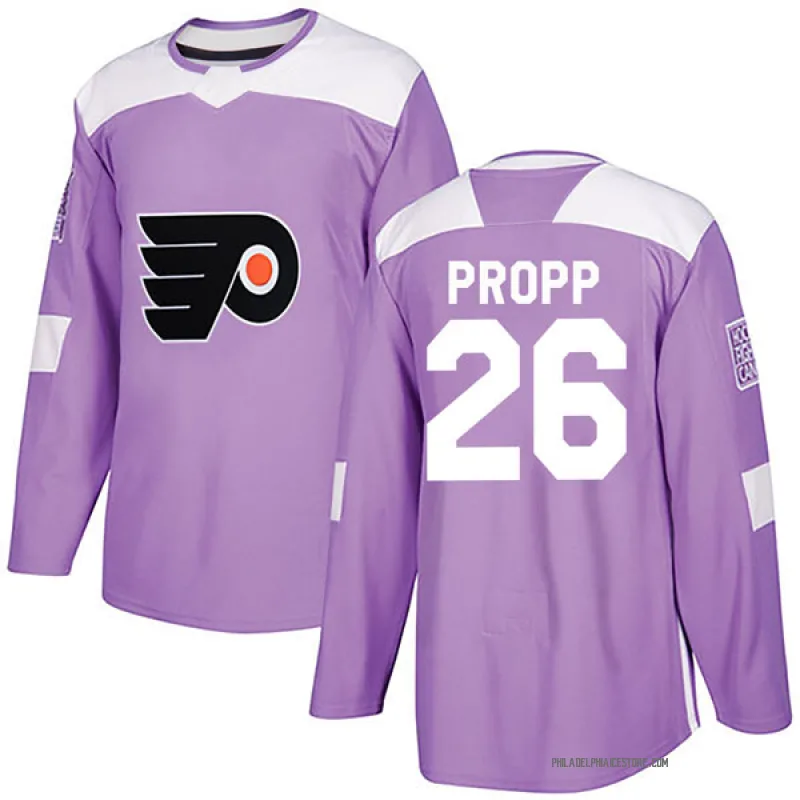 Purple Men's Brian Propp Philadelphia Flyers Authentic Fights Cancer Practice Jersey